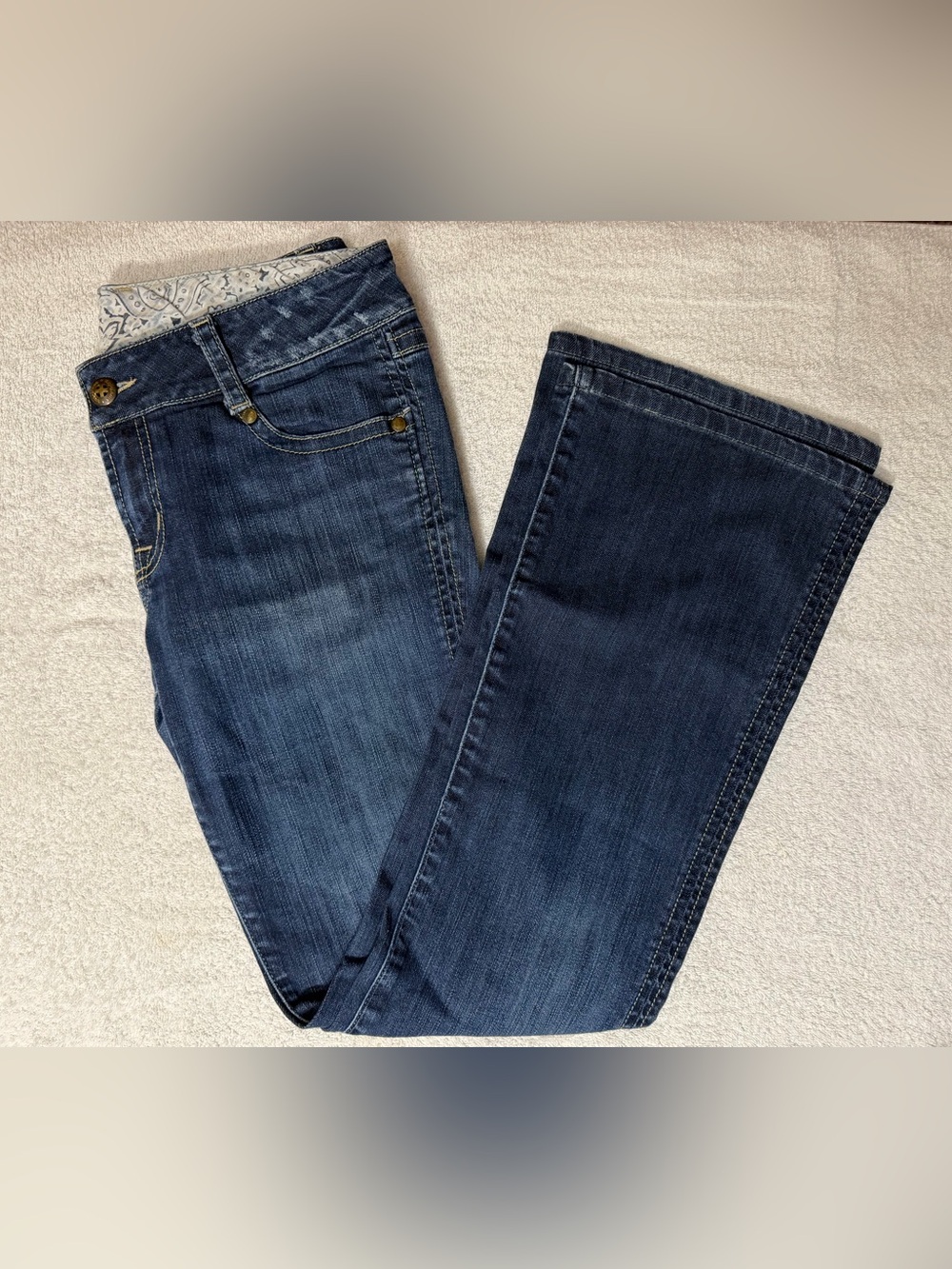 Vintage Tag+ Jeans Manhattan Bootcut Stretch W19A7F23 Grunge Indie Y2K Boho USA
